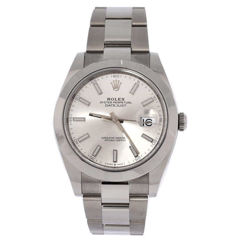 Rolex 41 Oyster Perpetual Datejust Automatic Watch Stainless Steel